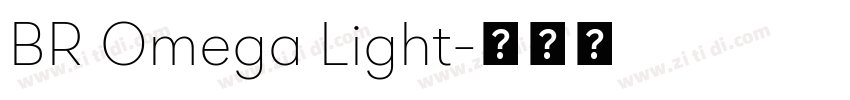 BR Omega Light字体转换